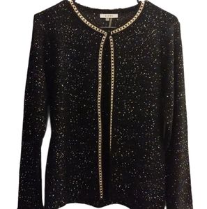 NWOT Sioni Long Sleeve Black glitter sweater